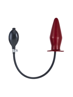 Mister B Inflatable Solid Butt Plug - Red XL - Anal Dildo