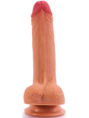 Lovetoy 7" Dual-layered Silicone Nature Cock Flesh