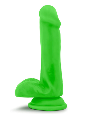 Neo Elite Cock with Balls 15 cm - Neon Green - Realistic Penis

