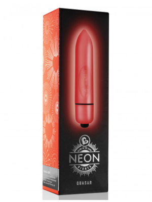 Neon Nights Quasar Red RO-80mm Small Vibrator - Rocks Off