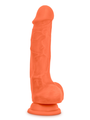 Neo Elite Cock with Balls 14 cm - Neon Orange - Realistic Penis