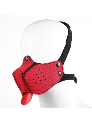 Neoprene Puppy Dog Red Mouth Mask