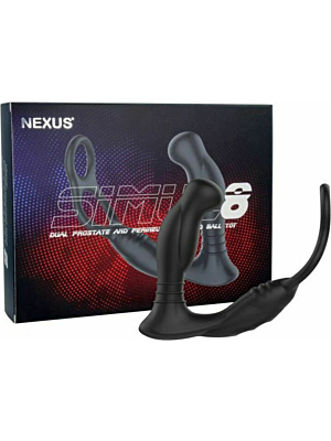 Nexus SIMUL8 Prostate and Perineum Vibrator with Ball and Cock Ring