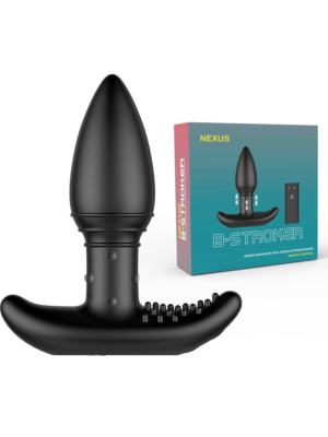 Nexus B Stroker -  Remote Control Unisex Massager with Unique Rimming Beads