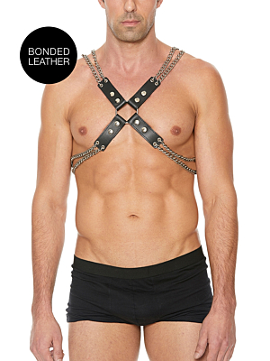 Chain And Chain Harness - One Size - Black
