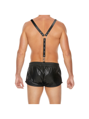 Ouch Split Leather Suspenders for Men