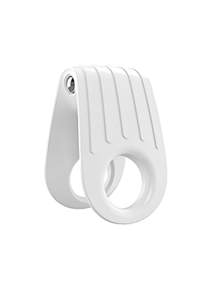 Vibrating Cock Ring White - OVO - Stretchable - Showerproof