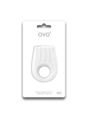 OVO B12 VIBRATING RING WHITE