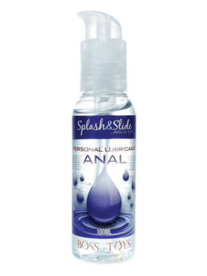 Personal Waterbased Anal Lubricant 100ml - Splash & Slide - Erotic Gel