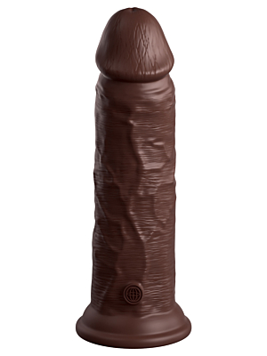8" Dual Density Silicone Realistic Cock  (Brown)