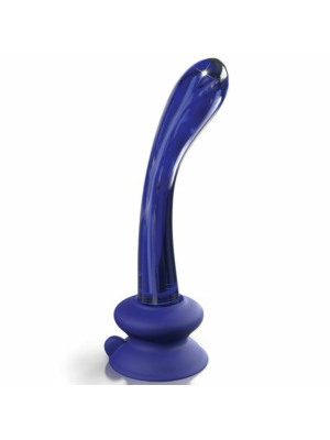 Pipedream Icicles No 89 Curved Glass Dildo with Suction Cup 18cm 
