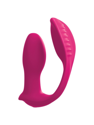 Pipedream - Threesome Double Ecstacy Silicone Vibrator with Remote - Pink
