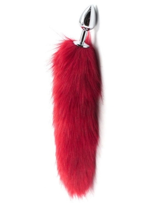 Long Fox Tail Anal Plug (red)