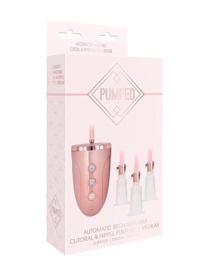 Automatic Rechargeable Clitoral & Nipple Pump Set