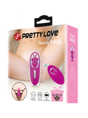 Pretty Love Dancing Butterfly Panty Stimulator With Remote Control - PURPLE