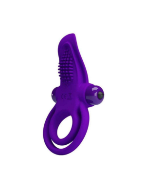 Silicone Vibrant Penis Ring (Purple) - Pretty Love
