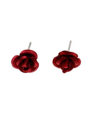 Red Rose Earrings (1 x 1cm)