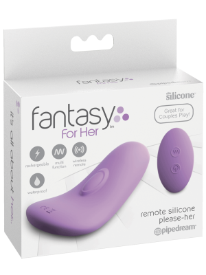 Pipedream Fantasy For Her Remote Silicone Please-Her - Purple