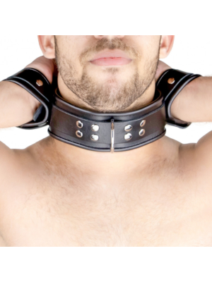 Restraint Leather Neck/Hand Cuffs