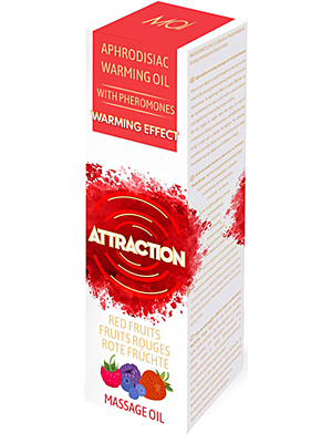 Attraction Mai Aphrodisiac Warming Massage Oil with Pheromones 30 ml - Red Fruits