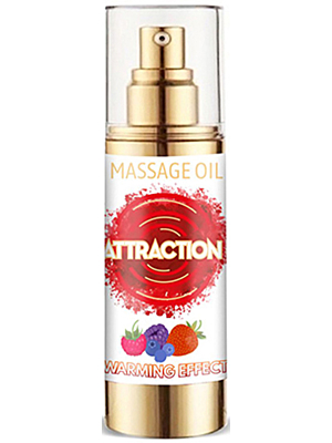 Attraction Mai Aphrodisiac Warming Massage Oil with Pheromones 30 ml - Red Fruits - Erotic Gel