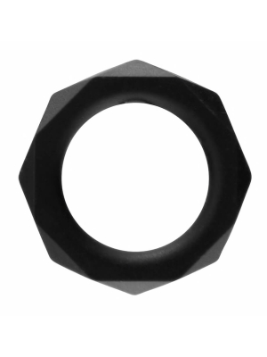 The Cocktagon Cock Ring L Black - Rock Rings - Silicone