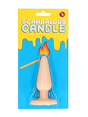 Scandalous Candle - Butt Plug (Flesh)