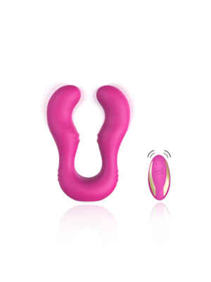 Rechargeable Double Vibrator Seraph Remote - Pink