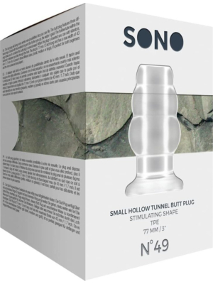 Shots Sono Small Hollow Tunnel Butt Plug Transparent 6,4cm
