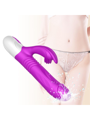 Expanding Rabbit Vibrator with Thrusting Function