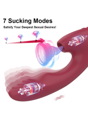 Luxury Vibrator with Heating and Sucking Modes