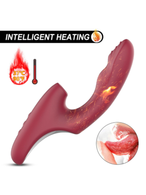 Luxury Vibrator with Heating and Sucking Modes