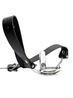 Stainless Steel Ring Gag With Tongue Depressor
