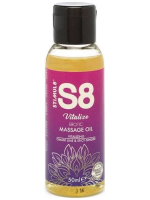 S8 Massage Oil Omani Lime & Spicy Ginger 50ml - Erotic Gel