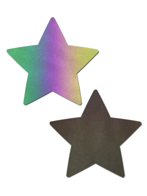 Star Reflective Rainbow Star Nipple Pasties