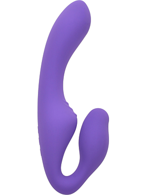 Women Strapless Strap On Kiki 10 Vibration Modes Silicon USB Purple