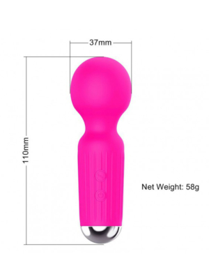 Rechargeable Mini Massager USB 20 Functions - Pink
