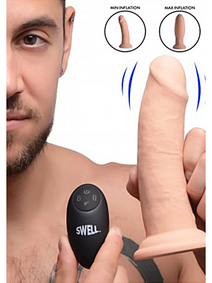 Swell 7X Inflatable & Vibrating 7" Silicone Dildo