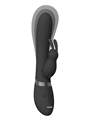 Taka Inflatable Vibrating Rabbit Black
