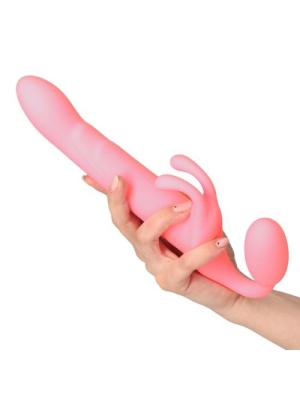Third Joy Rabbit Vibrator (Pink) - Toyz4lovers