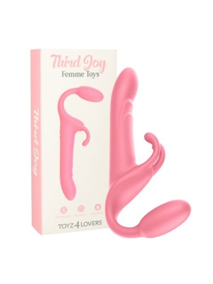 Third Joy Rechargeable Rabbit Vibrator (Pink) - Toyz4lovers