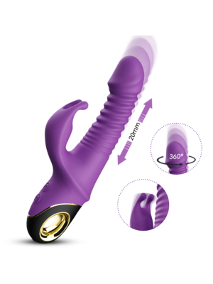 Thrusting Rabbit Vibrator Zing Purple