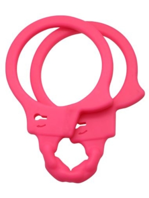 Timeless Silicone Handcuffs Pink - Toyz4Lovers