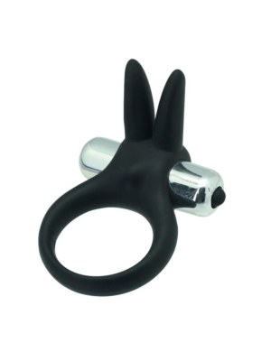 Timeless Stretchy Vibrating Cock Ring (Black) - Toyz4Lovers