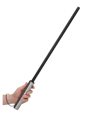Cane With Stainless Steel Handle - Black
