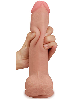 Lovetoy Skinlike Soft Cock with Balls 8″