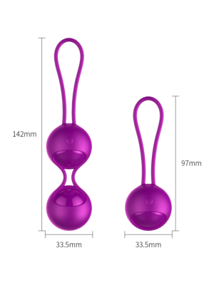 Vibrating Silicone Kegel Balls Set USB 10 Function