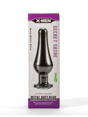 X-Men Secret Shine Gun Colour Jewelled Metal Butt Plug S