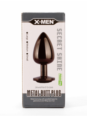 X-MEN Secret Shine Metal Butt Plug Gun Color M
