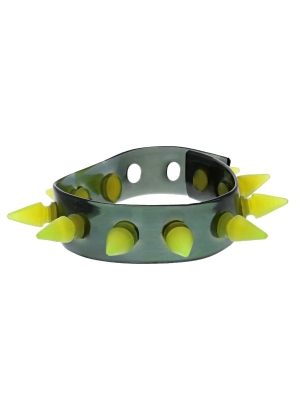 Alter Ego UV Yellow Bracelet / Wristband With Yellow Spikes
